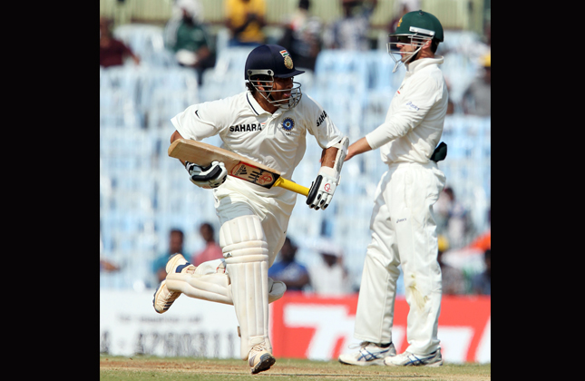 India`s Sachin Tendulkar during the first test match against Australia at MA Chidambaram Stadium in Chennai on Saturday, February 23, 2013. (Photo: IANS)