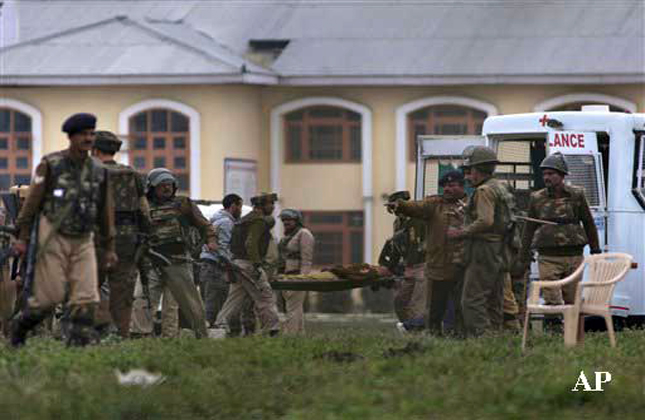 Five CRPF jawans were killed and four to five other jawans were injured in a shootout outside a CRPF post near a public school in Srinagar.