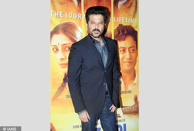 Bollywood actor Anil Kapoor at the premiere of Ang Lee s film Life of Pi, held at the PVR Cinemas in Juhu, Mumbai. (Photo IANS)