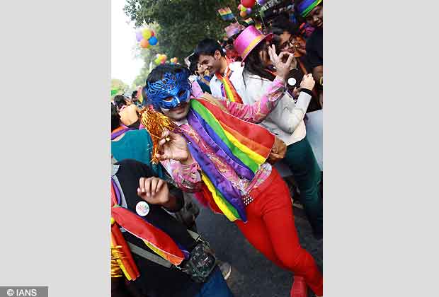 The 5th Delhi Queer Pride March 2012 (Photo IANS/Amlan)