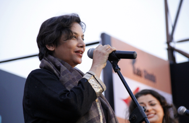 Bollywood actress Shabana Azmi at the The Kala Ghoda Arts Festival 2013 in Mumbai. (Photo IANS)