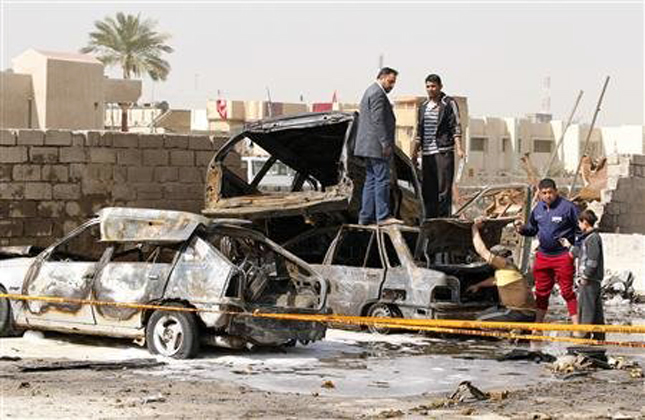 The attacks come amid rising sectarian discord in Iraq and appear aimed at shaking Iraqis' confidence in the Shiite led government. The explosions struck at the start of the local work week and primarily targeted outdoor markets.