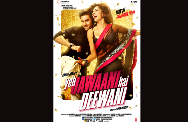 The newly released posters of 'Yeh Jawaani Hai Deewani'. Produced by Dharma Productions and directed by Ayan Mukerji, the film stars Ranbir Kapoor and Deepika Padukone. (Photo IANS)