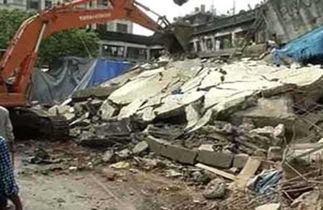 Building Collapsed In Suburban Dahisar In Mumbai