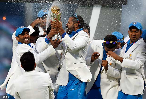 Champions Of ICC Trophy 2013- Team India