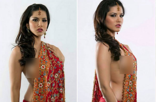 Sunny Leone With Saree Sex - Sunny Leone chooses saree over bikini?