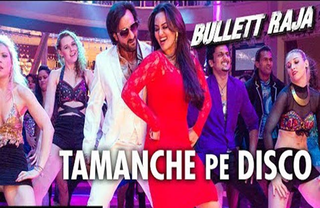 Saif Ali Khan grooves to Tamanche Pe Disco' with Sonakshi Sinha and Jimmy Sheirgill in this first song from director Tigmanshu Dhulia's film Bullett Raja.