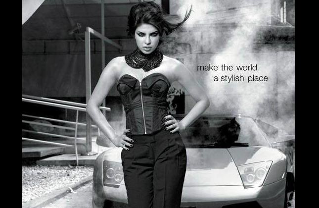 The hot and happening Priyanka Chopra shows her dark and sexy side for the new shoot of Blender's Pride. Also, don't miss her edgy and fun look on Cosmopolitan.