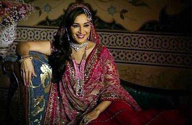 Madhuri recently unveiled her first hot look of her upcoming movie' Dedh Ishqiya'