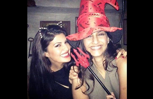 These girls know how to enjoy Halloween to the fullest. Sonam and Jacqueline Fernandez are truly enjoying the hallween week.