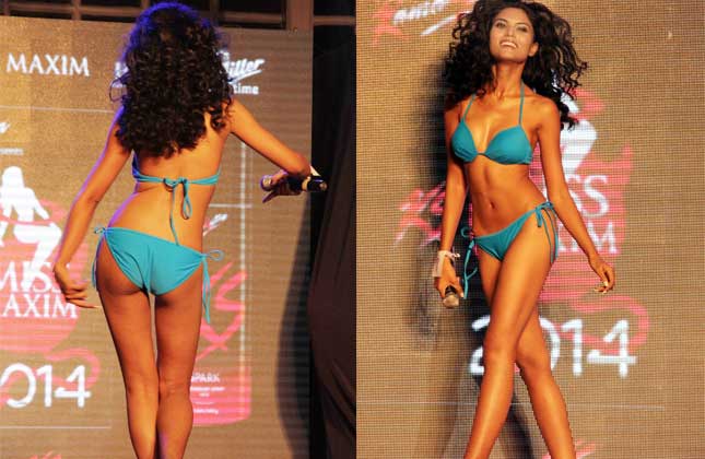 Grand finale of Kamasutra Miss Maxim 2014 was set on fire by all hot contestants . (Photo Vinod Singh)