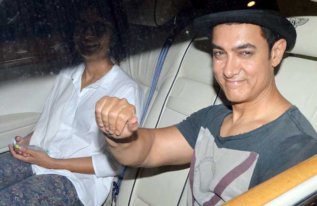 It was Aamir Khan's son Azad's second birthday that Aamir and Kiran Rao planned to make big for their son. Well.. Aamir seems to be a happy and lucky man whose complete family was there at Azad's birthday even Azad's half brother and sister also attended the bash. (Photo Vinod Singh)