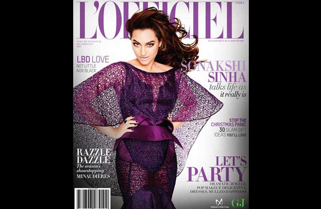 Sonakshi Sinha goes somewhat zany on L'Officiel.