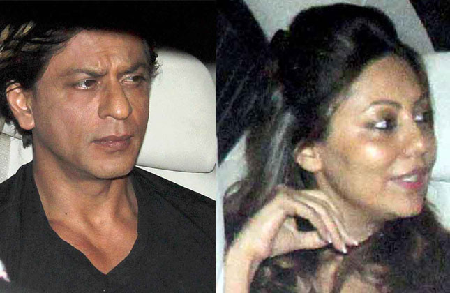 After Shah Rukh's and Abhishek's tiff ended, Gauri Khan with her hubby Shah Rukh Khan drove to Abhishek's residence to wish him Happy Birthday on his 38th birthday.