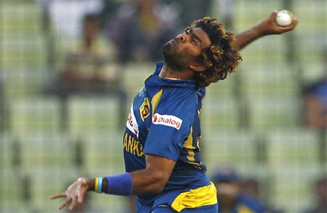 Sri Lanka's Lasith Malinga bowls against Pakistan during their Asia Cup final cricket match in Dhaka, Bangladesh. (AP Photo)