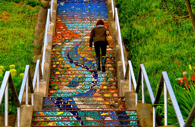Art speaks for itself!(16th Avenue Tiled Steps, San Francisco)