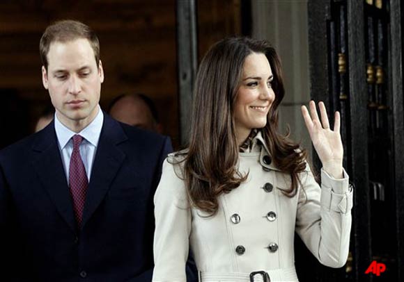 In this Tuesday March 8, 2011 file photo Britain's Prince William and his fiance Kate Middleton leave City Hall in Belfast, Northern Ireland. British divorce lawyers have words of warning for Prince William Not all fairy tales have happy endings. The prince is set to wed his longtime love Kate Middleton on April 29, but if history is any guide, divorce lawyers say the heir to the British throne would be well advised to sign a prenuptial agreement. Britain's royal family has been plagued by a string of failed marriages. Three of Queen Elizabeth II's four children have been divorced, and William's uncle on his mother's side, Charles Spencer, has two ex wives. (AP Photo/Peter Morrison)