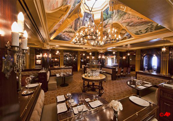 This June 2012 photo released by Disneyland shows the Carthay Circle Theatre restaurant at the new Disney California Adventure park at Disneyland Resort in Anaheim, Calif. The park's five year, $1 billion plus revamp has debuted in spurts since 2008. Most of its new features rely on characters that come from Disney's $7.4 billion acquisition of Pixar Animation Studios, the San Francisco area studio behind Cars, 'Toy Story, 'Monsters Inc. and A Bug's Life. (AP Photo/Disneyland Resort, Paul Hiffmeyer)