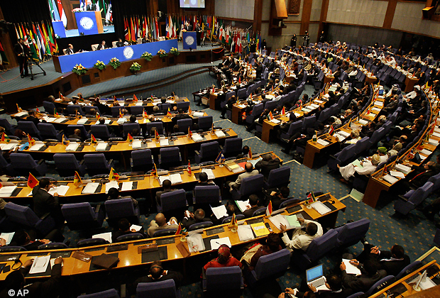 An expert level meeting of the Non Aligned Movement, NAM, takes place in Tehran, Iran, Sunday, Aug. 26, 2012. Iran opened a world gathering of self described nonaligned nations Sunday with a slap at the vast powers of the U.N. Security Council and an appeal to rid the world of nuclear weapons even as Tehran faces Western suspicions that it is seeking its own atomic arms. (AP Photo)