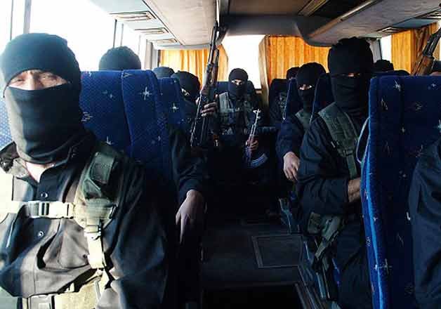 Newly graduate Jihadis being transported to the frontlines by school bus. IS is also training assassins as young as eight years old and launching their own three year medical school of sorts.