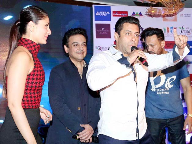 Salman Khan addresses the reporters during a promotional event for Bajrangi Bhaijaan.