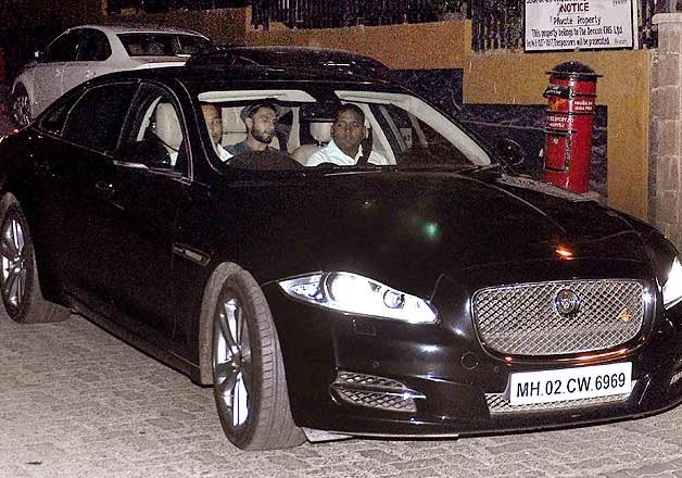 Ranveer Singh arrived in his black Bentley at the do and posed for the shutterbugs in his usual energetic self.