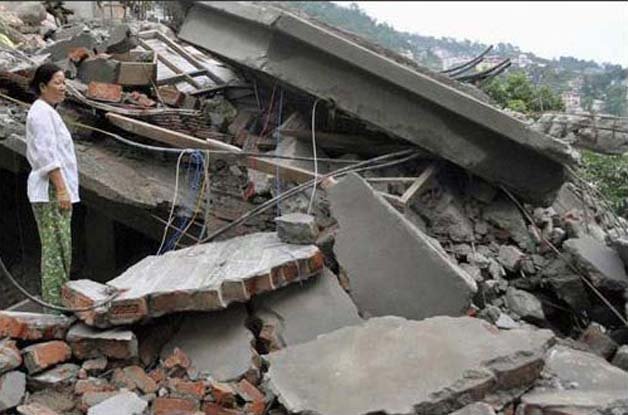 A massive earthquake that rocked Nepal caused major devastation in the old area of the national capital.