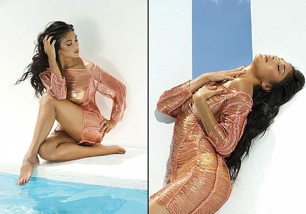 Red hot Trisha poses for the cameras during a sizzling photoshoot.