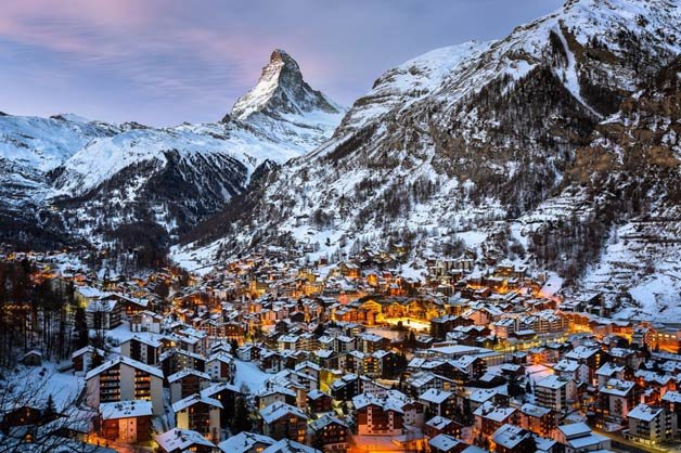 Zermatt and Matterhorn in the Morning by Andrey Omelyanchuk