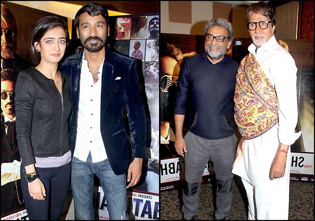 Trio Amitabh Bachchan, Dhanush &amp; Akshara Hassan along with their director R.Balki are set to watch the audience's reaction to their upcoming film 'Shamitabh'!